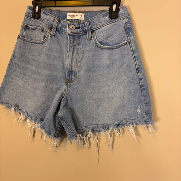 Abercrombie & Fitch The Dad Shorts High Rise Curve Love Jean Shorts 8 - Picture 4 of 6